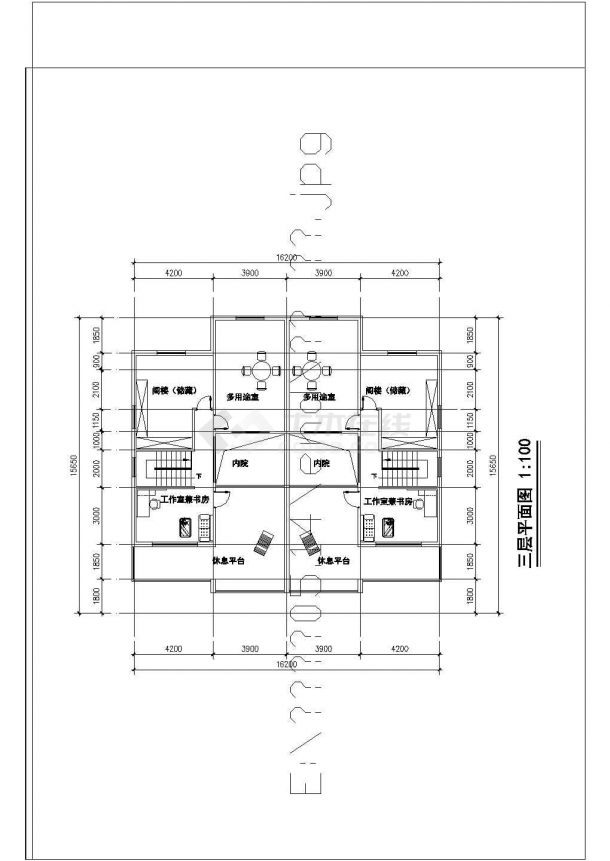 江南传统风味的一套住宅楼建筑设计图纸-图一
