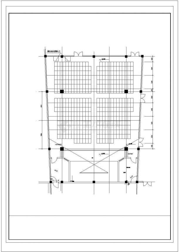 某中学教学楼（地下2层，地上5层）设计cad全套建筑施工图（含操场设计，含多功能厅设计）-图二