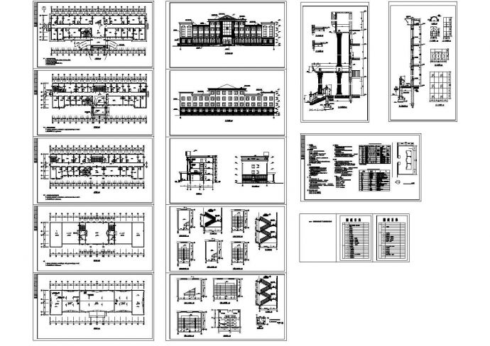 办公楼设计_四层办公楼全套建筑CAD施工图纸_图1