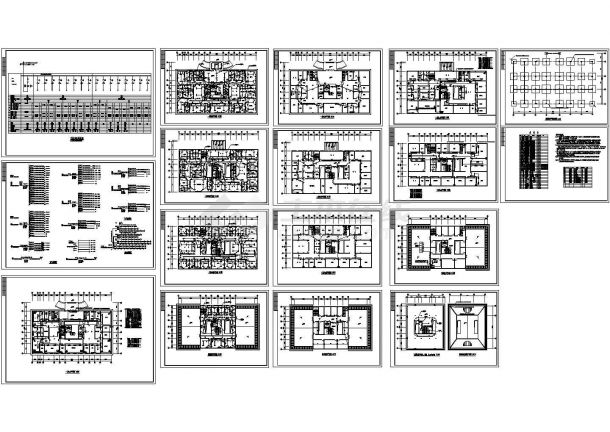 某4层医院影像楼电系统施工CAD详图-图一