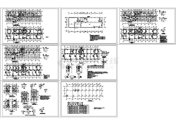 某4层框架机械厂综合楼结构施工全套方案图-图一