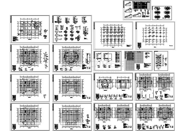 某-1+8层框架劳动局办公大楼结构施工详图-图一