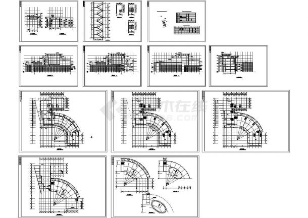 某多层框架结构商业城CAD设计全套建筑施工图（甲级院设计）-图一