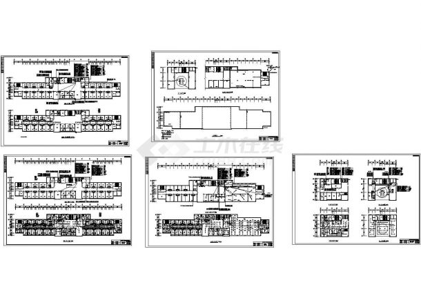 吉林省某十一层医院电气设计CAD图纸-图二