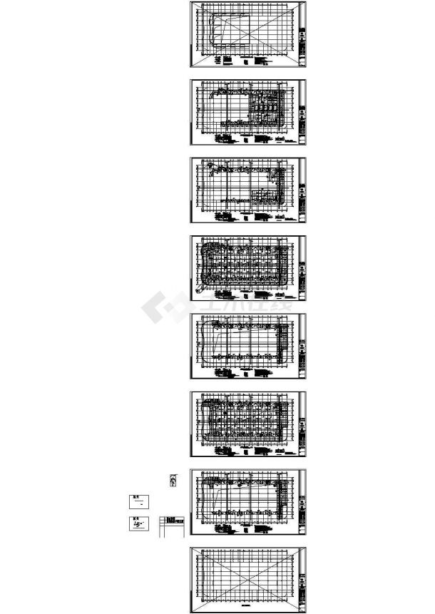 钢筋混凝土结构——商业办公综合楼玻结构施工图-图二