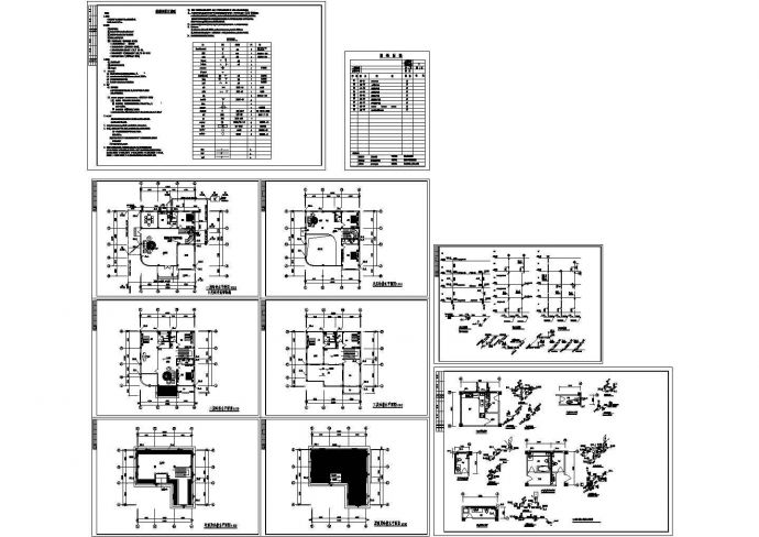 某3+1夹层别墅水施CAD全套方案详细图纸_图1