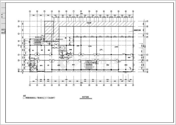 某市4770平方米医院门诊楼建筑施工图纸-图一