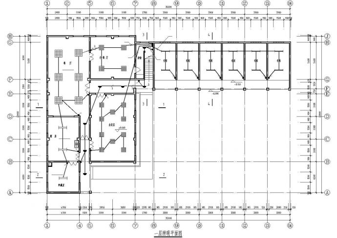 深圳市某五金制造厂2层职工宿舍楼电气系统设计CAD图纸_图1