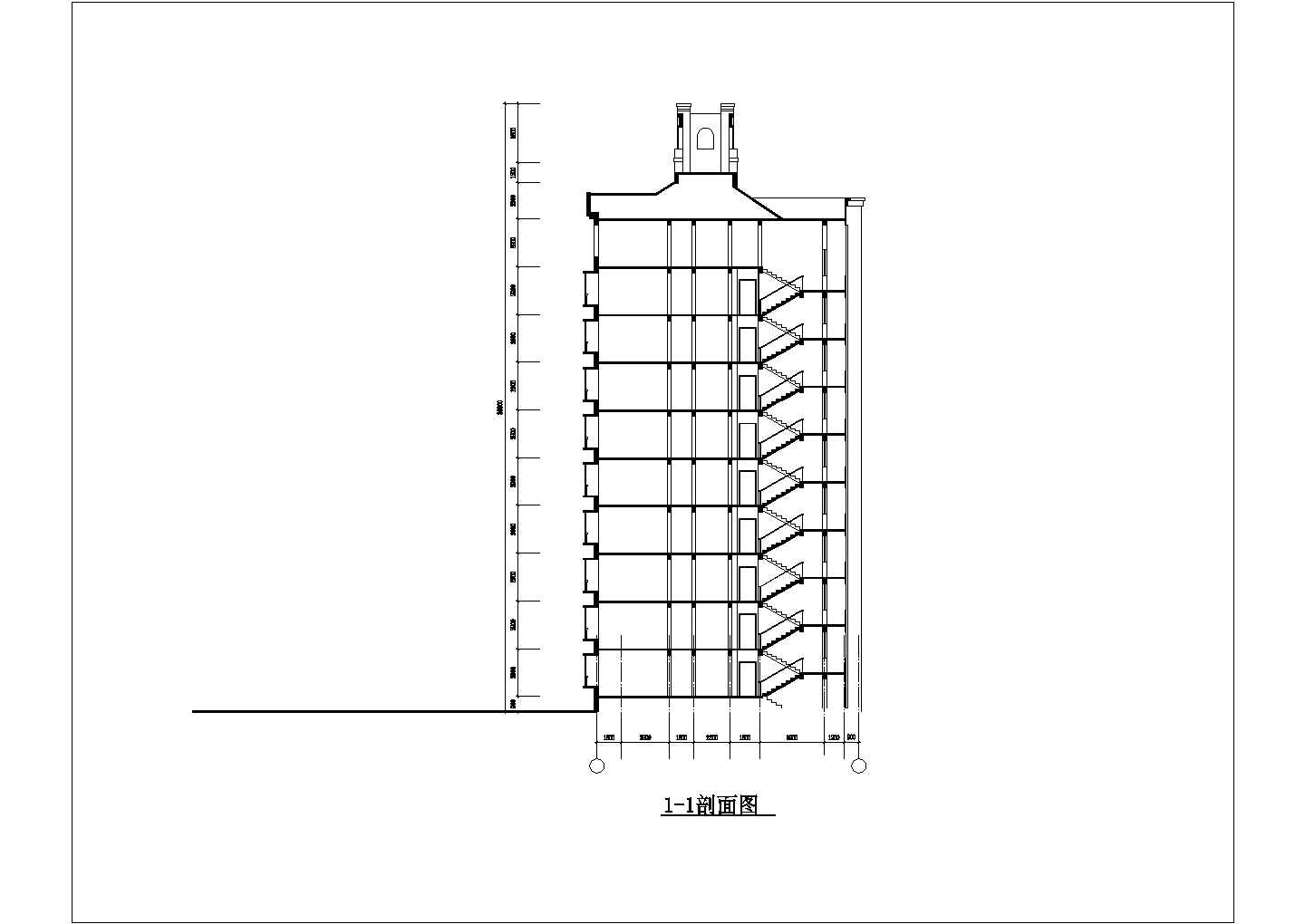 【最新】某小区框架结构住宅建筑设计CAD图纸