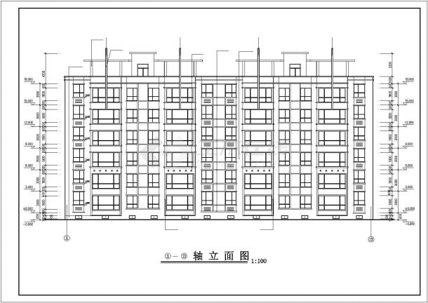 【最新】某小区含地下室框架结构住宅建筑设计CAD图纸-图二