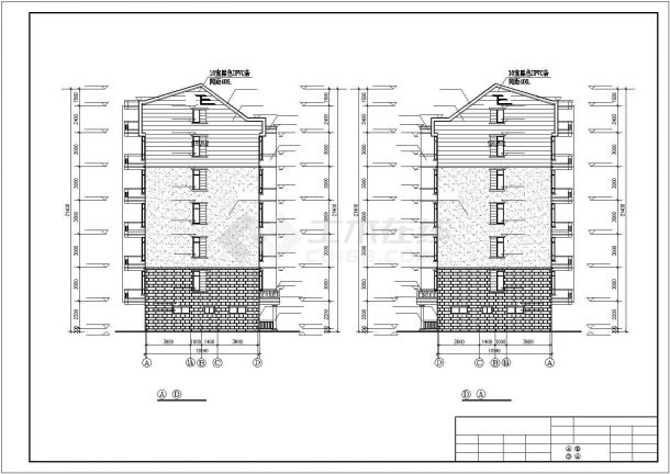 【最新】某小区跃层建筑设计CAD图纸-图一