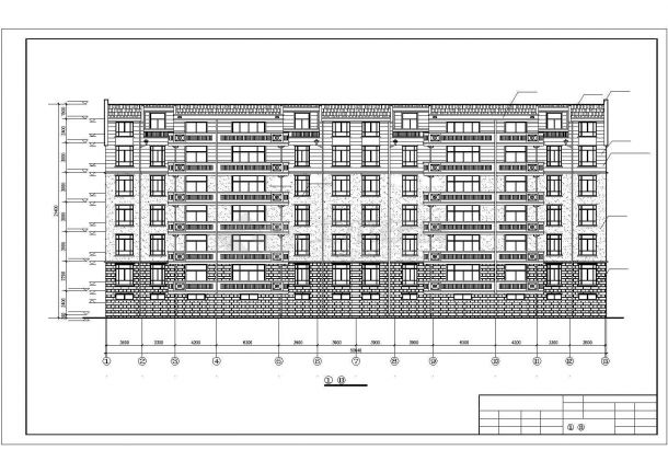 【最新】某小区跃层建筑设计CAD图纸-图二