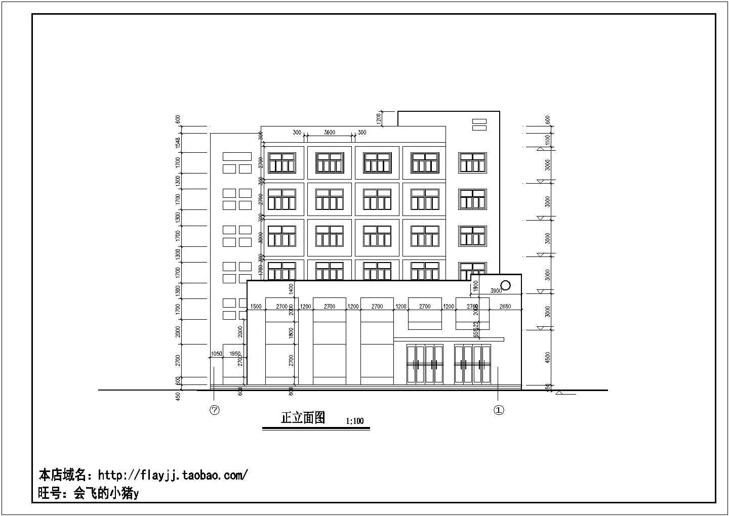 【最新】某民用宿舍楼建筑设计CAD图纸