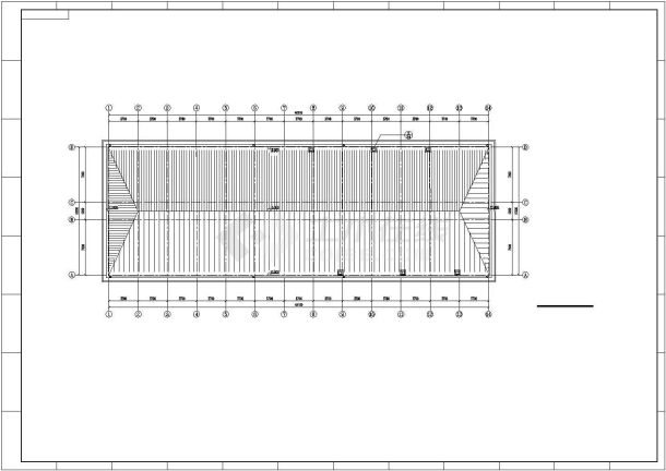 【最新】某3层宿舍楼建筑设计CAD图纸-图一
