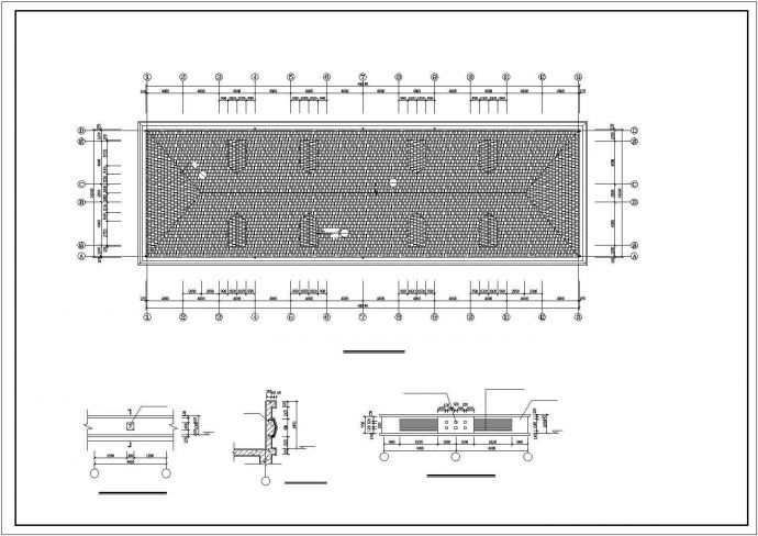 【最新】某4层宿舍楼建筑设计CAD图纸_图1