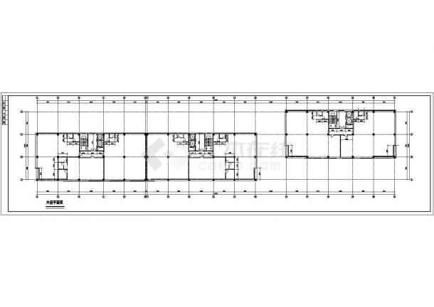 现代化多层商住楼建筑CAD全套规划图-图一