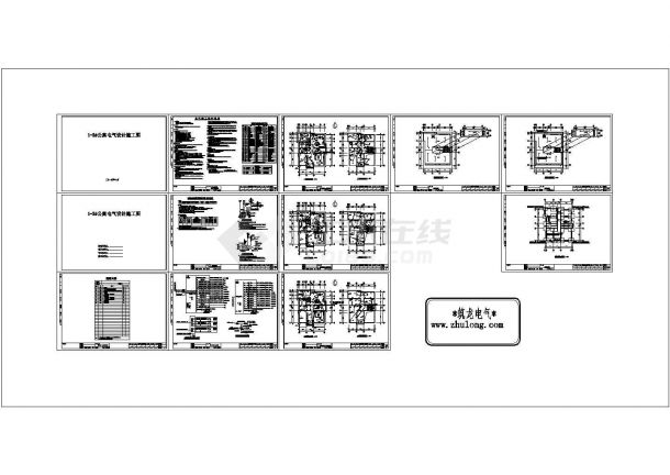 [江苏]937.6㎡小区住宅楼项目全套电气施工图纸-图一
