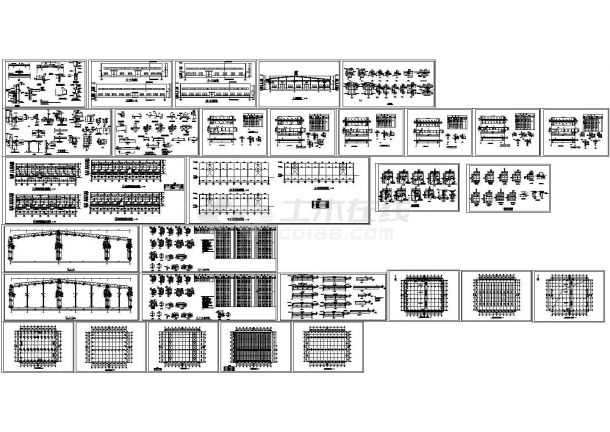 厂房设计_【江苏】某电器厂钢结构厂房建筑CAD平面图纸-图一