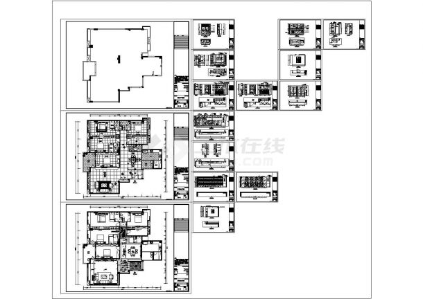  Fashionable and Fashionable Four bedroom Decoration Drawing - Figure 2