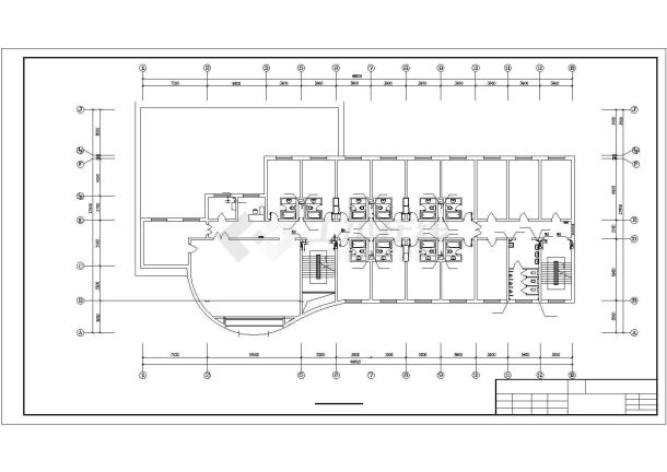  5层招待所及公寓给排水设计施工图（长48米 宽27.6米）-图一
