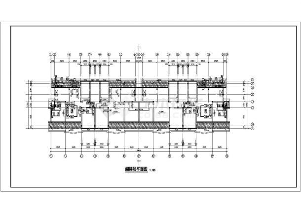 某地上六层带阁楼住宅建筑施工图纸-图二