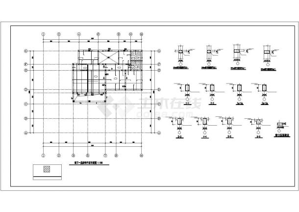 广州某现代化村镇2层砌体结构单体自建别墅设计CAD图纸-图一
