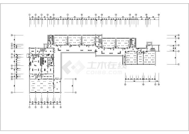 北京市某实验中学5层教学综合楼全套电气设计CAD图纸-图一