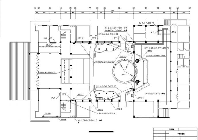 烟台市某2层高档娱乐电玩城全套照明系统设计CAD图纸_图1