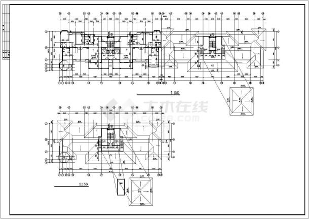 某小区住宅楼CAD全套建筑图-图一