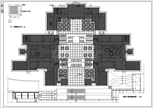 学校教学楼广场环境设计图【4个CAD文件】-图一