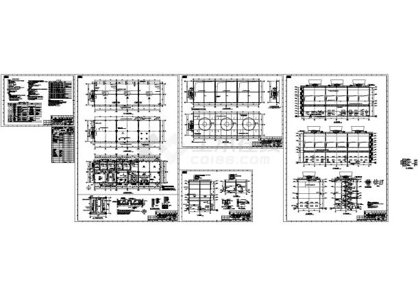合成循环水装置详细设计cad图-图一