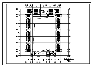 三层中学教学楼建筑设计cad图(含平立面图，共五张)-图一