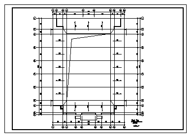 三层中学教学楼建筑设计cad图(含平立面图，共五张)-图二