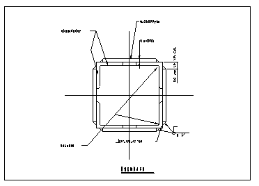 某粘钢结构节点构造设计cad图纸_图1