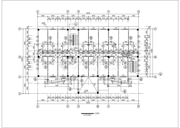 [广东]3框架结构办公楼建筑工程预算书(广联达软件实例图纸)-图二