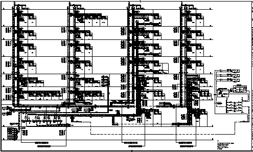 空调设计_某市六层带地下二层办公楼空调设计cad图(含防排烟设计)-图二