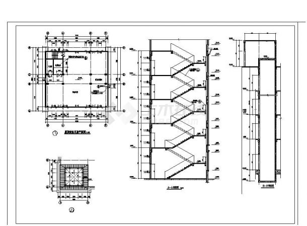 某六层欧式办公楼设计cad图纸（含详图）-图一