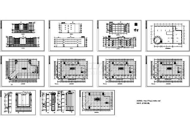 4层百货商场建筑施工图cad施工图设计-图二