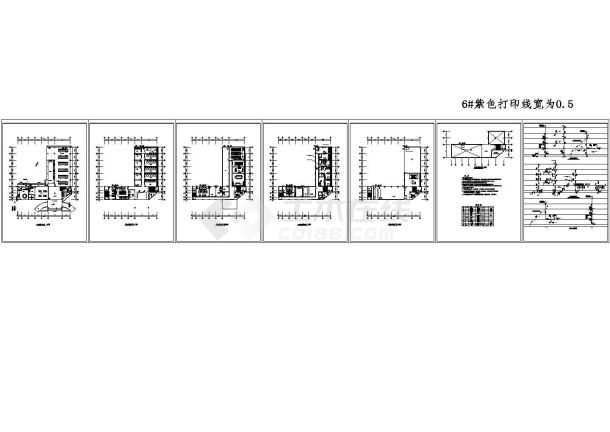 消防站办公大楼室内装饰设计施工图(装饰水电)-图二