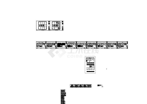 中式风格办公空间装饰设计施工图（效果图）-图一