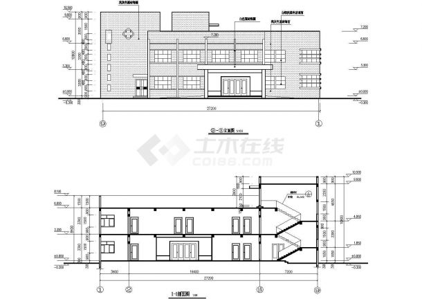 两层卫生院建筑方案平面图-图二
