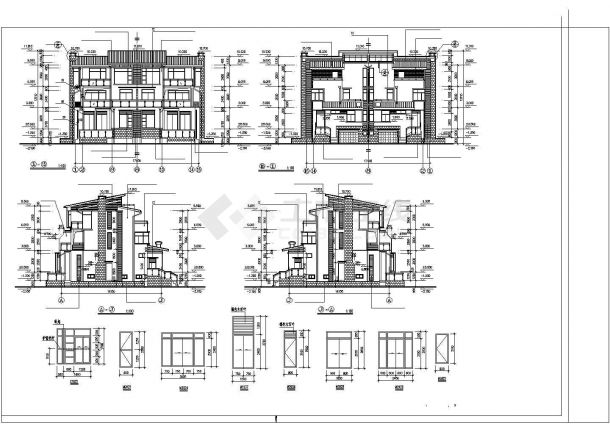 苏州市某别墅CAD建筑施工图-图二