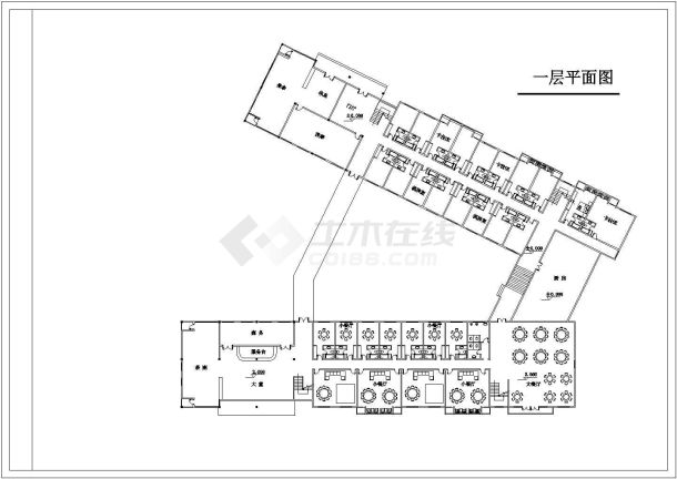 某高层假日国际酒店建筑方案设计全套施工CAD图纸-图二