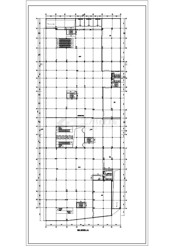 某度假区停带车场商场建筑方案设计详细施工CAD图纸-图一
