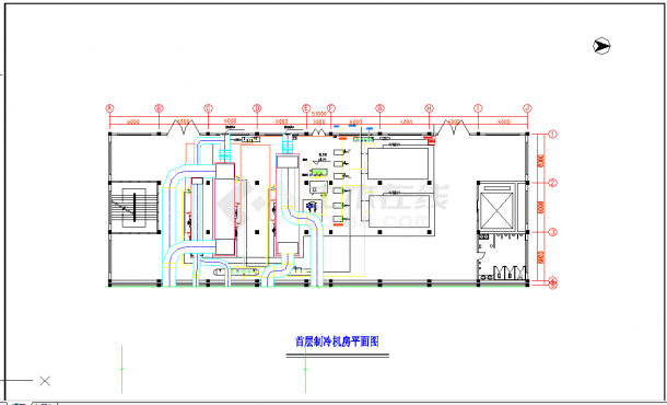 某地多层药厂洁净空调工程设计结构设计cad图纸-图一