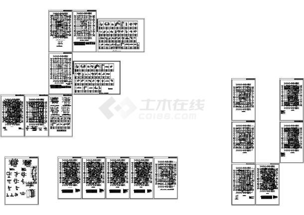 某建筑转换层部分结构施工设计图-图二