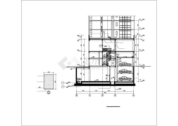 1.5万平米14层框架结构商业办公楼综合楼建筑设计CAD图纸-图二
