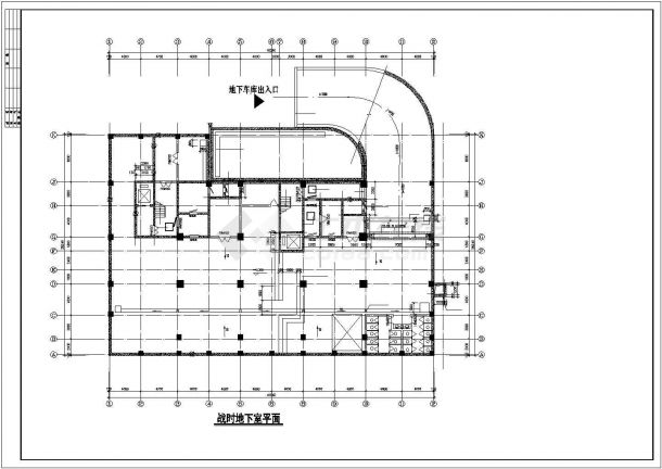 郑州市某机电公司1万平米11层框架结构办公大楼建筑设计CAD图纸-图一