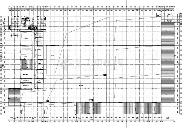 某主厂房3B1全区插座平面图-图一