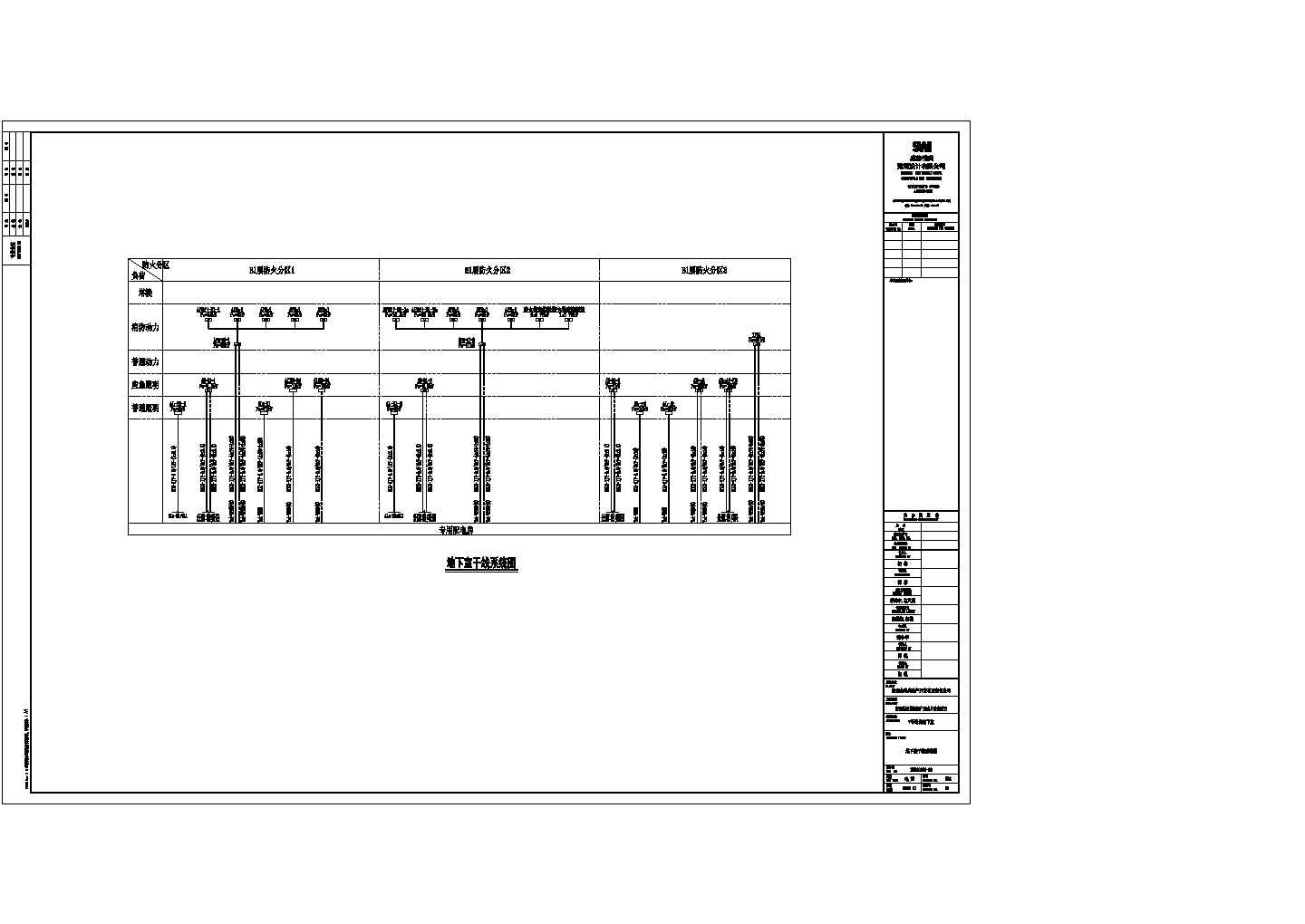 地下室电气施工CAD平面布置参考图